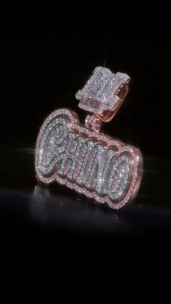 JR’s rose gold R4L CHINO custom pendant